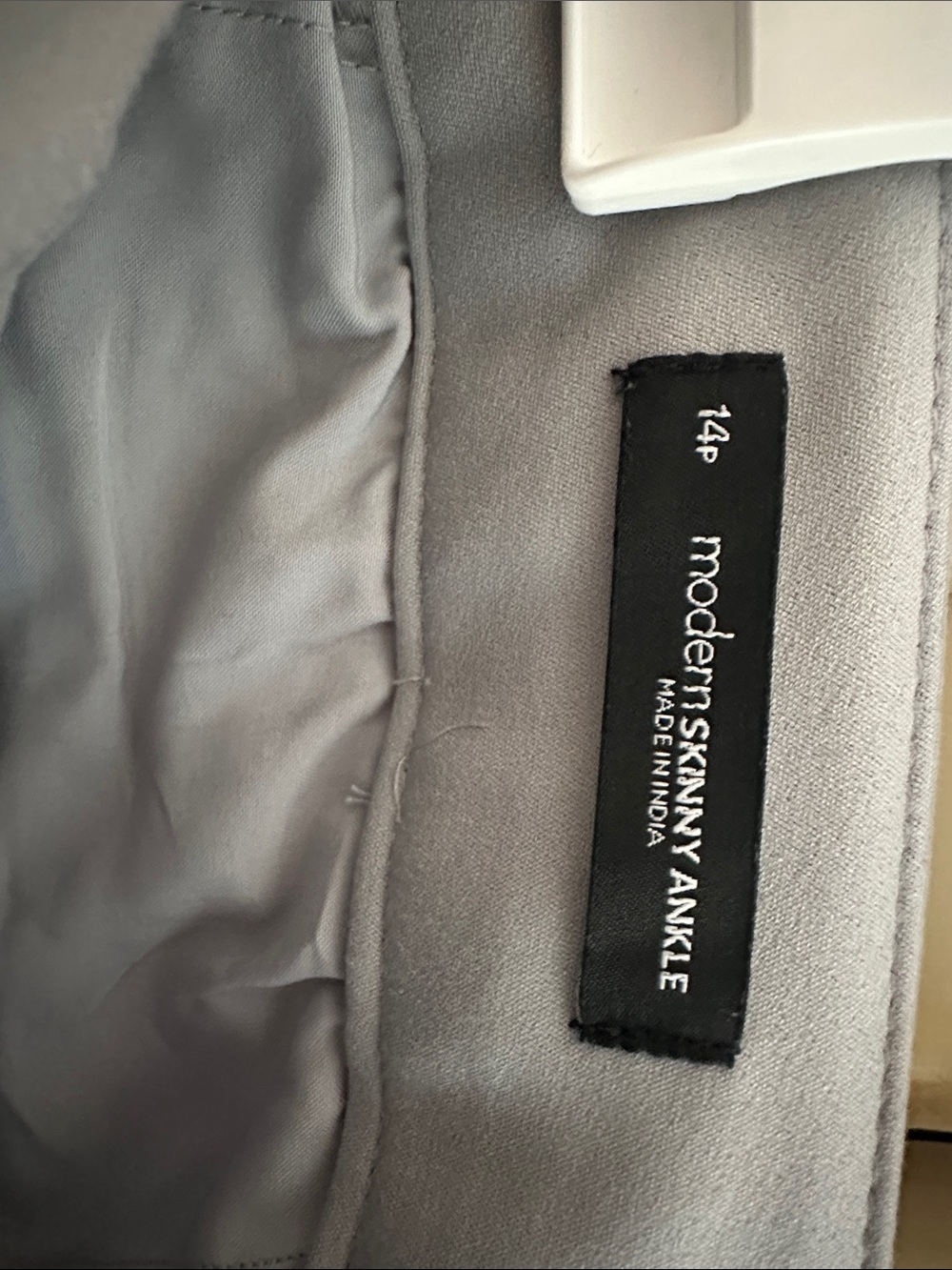 LOFT light Gray Tailored Ankle Pants - Picture 4 of 5
